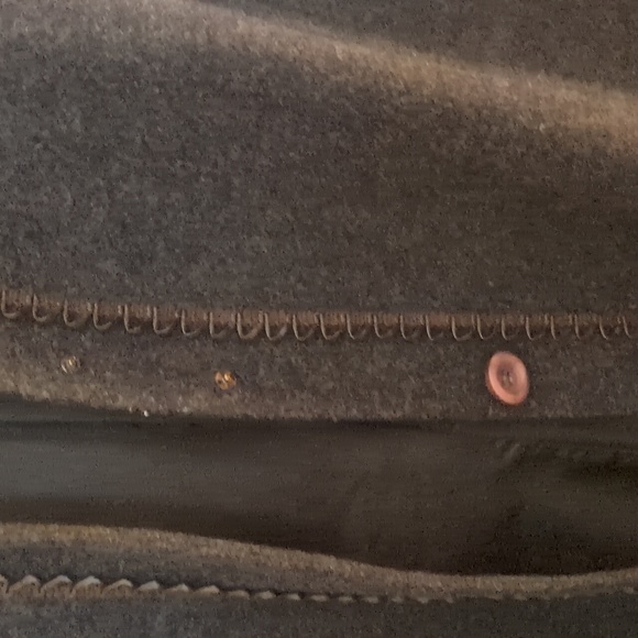 Bianca Nygard Gray Pea Coat sz 10 - Picture 5 of 6